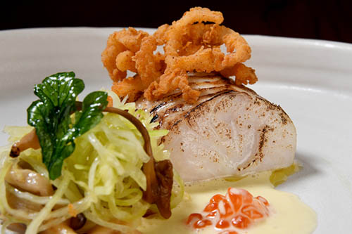 Hake, Fermented cabbage, smoked Butter, Nigel Haworth